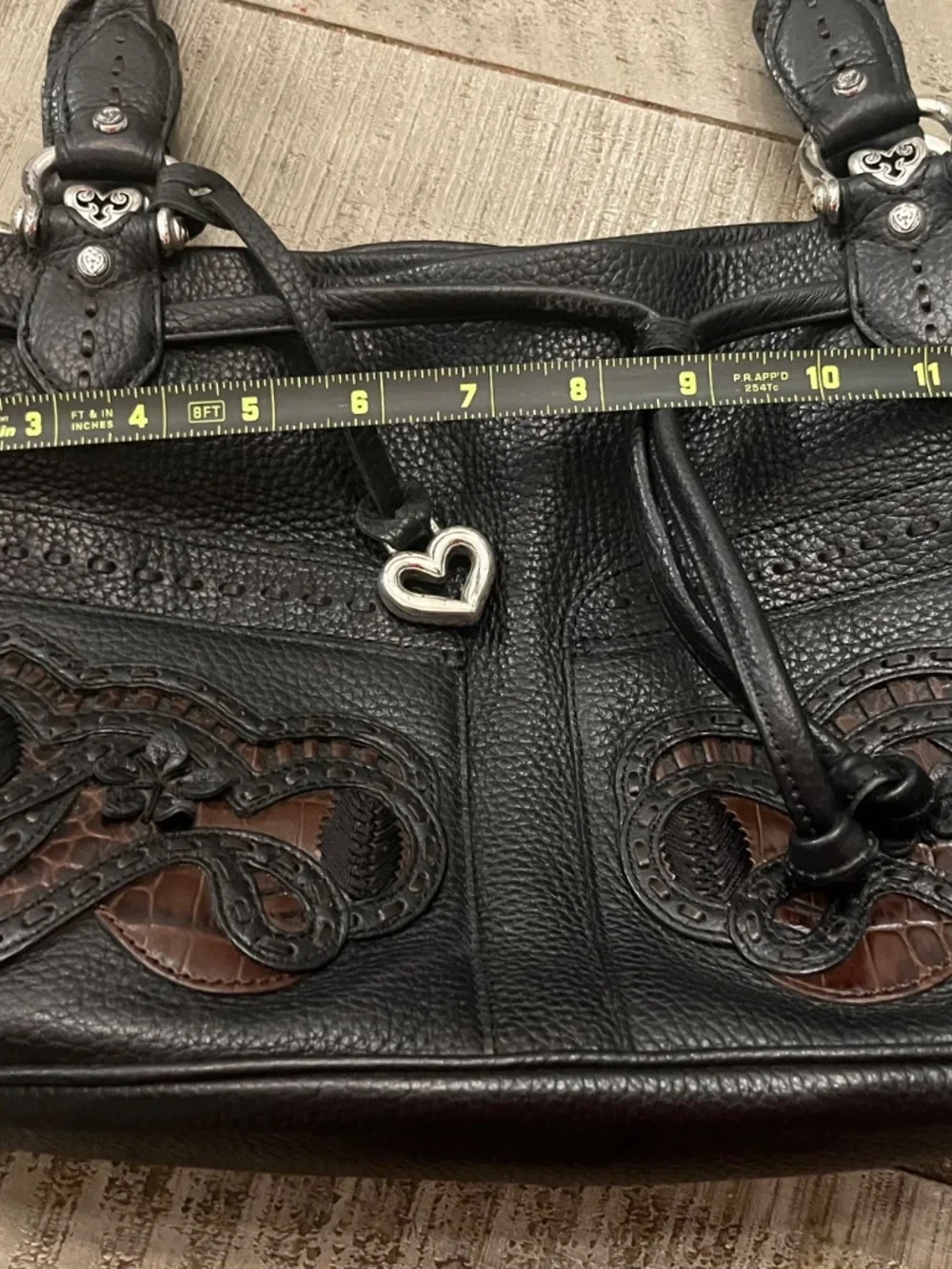 Brighton Masterpiece Collection Shoulder Bag Womens Large Black